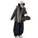 girl Full Large Fox Fur Collar 2025 New High-End Coat For Women 90 Down Liner Mid-Length Parka_ecoleips.com