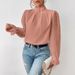 2026 European American Women's Clothing Autumn And Winter New Half-high Collar Spliced Wave Pattern_ecoleips.com