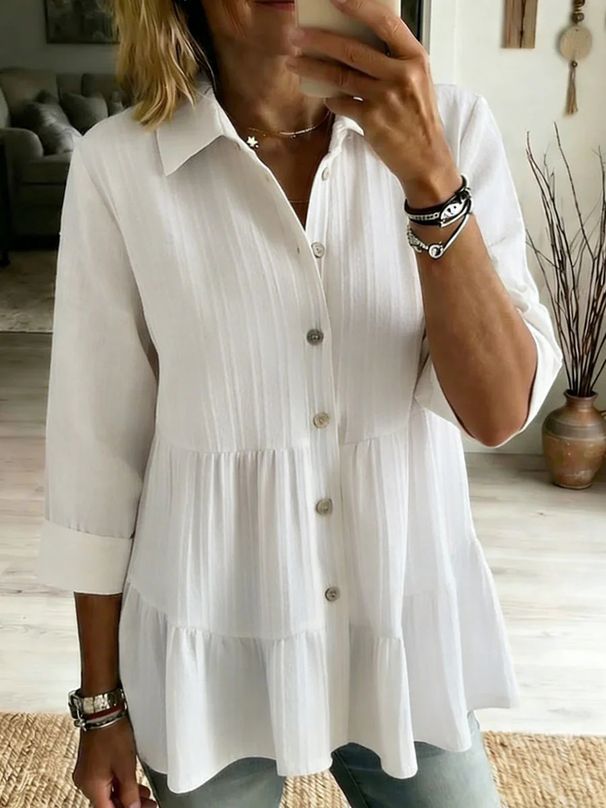 European And American Cross-Border 2025 New Spring Summer Women's Solid Color Fashion Comfortable Versatile Long_ecoleips.com