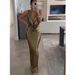 Women's Clothing New V Neck Sleeveless Long Skirt_ecoleips.com