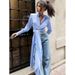 A Versatile Women's Shirt With A Lace-Up And Cinched Waist, A Niche Striped Top For Women In Autumn And Winter_ecoleips.com
