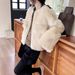 Clearance No Returns Thirteen Lines Winter Korean Style Versatile Thickened Pocket Fur Coat For Women WTA462_ecoleips.com