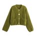 Women's Chunky Knit Cardigan With Pockets & Button Front - Long Sleeve Fall Winter Sweater Coat_ecoleips.com