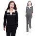 Slim-Fit Women's Sportswear Set – Long Sleeve Hoodie & Joggers, Premium Stretch Polyester, Trendy Two-Piece Outfit_ecoleips.com