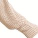 1. Autumn Winter Knitted Sweater With V-neck And Turn-down Collar, Long-sleeved Women's Clothing, Ribbed Design,_ecoleips.com