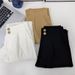 Suitable For All Seasons Cotton Harem For Women, Summer European Fashion, White Loose Thin Casual Straight Linen Cropped Carrot Pants_ecoleips.com