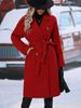2025 Autumn/Winter European American Women's Fashion New Cross-Border Double-Breasted Woolen Coat With Suit Collar And_ecoleips.com