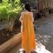 Bohemian Yellow Strap For Women Summer Dali Yunnan Travel Vacation Dopamine Beach Long Dress_ecoleips.com