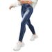Women's Clothing Popular Imitation Denim High Elastic Yoga Pants Waist Hip Lifting Quick Drying Tight Running Sports Fitness Trousers_ecoleips.com