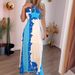 Women's Clothing Summer Halter Sexy Fashion Holiday Beach Long Printed Dress Women's Clothing_ecoleips.com
