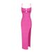 New European And American Style Dresses, Cross-border Women's Clothing, Strapless Pleated Bandage Dress, French Paris_ecoleips.com