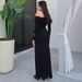 Fashionable Autumn Long Sleeve One Shoulder Slim Fit Temperament Women Long Dress Elegant Casual Party Vacation Clothing_ecoleips.com