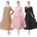 "French-Inspired Elegant Two-Piece Set - Structured Blazer & Slimming Mesh Skirt (Pinkish/Khaki/Black, Sizes M-4XL)"_ecoleips.com