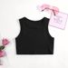2023 European American Short-style Tank Top, Southeast Asian And African Girls' Camisole, Solid Color Children's Inner_ecoleips.com