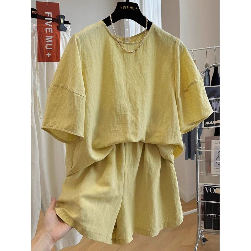Women's Clothing Two Piece Fashionable Suit For Women In Summer Thin Style Temperament Outfit A Complete Set_ecoleips.com