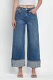 Women's Relaxed Fit Mid-Rise Straight Leg Washed Denim Jeans For Casual Streetwear (Light Blue, Dark Blue) - S/M/L/XL_ecoleips.com