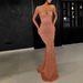 Women's Clothing Fashionable And Sexy Suspender Covering Fishtail Floor Length Dress, Dress Skirt With Additional Colors_ecoleips.com