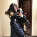 girl Girl 2025 Winter New Thickened American Style High-End Couple's Large Fur Collar Cotton Parka Jacket For Women_ecoleips.com
