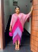 Women's Clothing Autumn Wear High End Light Mature Style Women's Clothing Niche Design Contrast Color Splicing Tassel Dress Women's Trend_ecoleips.com