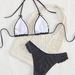 Plaid Two Piece Swimsuit For Women Sexy Ruffles European American Style 2026 Cross Border Design Bikini Set_ecoleips.com