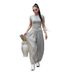 Summer New Style Women's Casual Elegant Suit Short Sleeved T-Shirt And Wide Leg Pants Clothing Set_ecoleips.com