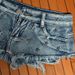 Raw Edge Washed Vintage Color Distressed Rivet Ultra-low-rise Hot Pants Sexy Nightclub Slim-fit Women's Denim Shorts_ecoleips.com