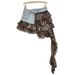 Design Sense Spicy Girl Denim Patchwork Fashion Versatile Irregular Cake Chiffon Short Skirt For Women Trendy_ecoleips.com
