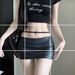 Short PU Leather Half Women Summer Sexy Crop Top Low Waist Hot Girl Bodycon Skirt 5465_ecoleips.com