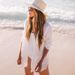 Crinkle Beach Cover-Up – Versatile Sun Shirt With Button Front & Long Sleeves (One Size, 10 Colors) Resort-To-Street_ecoleips.com