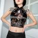 Foreign Trade European And American Cross-Border Sexy Backless Sleeveless Halter Neck Dragon Embroidery_ecoleips.com