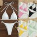 Women's Clothing Yonghe new style female sexy solid color beach bikini swimsuit high waist tie_ecoleips.com