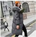 Women’s Winter Coat With Luxe Fur Collar – Mid-Length Korean Style Cotton Jacket, Warm Bio-Down Filling (Black/White/Grey, M-3XL)_ecoleips.com