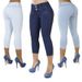 Women's Clothing High-Waisted Slim Fit Stretchy Skinny Jeans For Women Hip Lifting Cropped Pants For Formal & Casual For Women_ecoleips.com