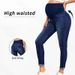 K Pregnant Women's Jeans With High Waist Support, Hip Lifting, Elastic Stretch, Pregnancy Pants, Maternity Pants_ecoleips.com