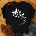 Cross-border Supply Of Plus-size Short-sleeve Fashionable Colorful Floral Heart Women's T-shirts_ecoleips.com