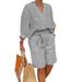 Voya Women's 2026 Summer New European And American Cotton-linen Women's Fashion Loose Casual Suit_ecoleips.com
