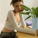 AC572 Off-Shoulder Long-Sleeve Short Lace Backless Top, Ins Pure Desire Style Fashionable Versatile T-Shirt For Women_ecoleips.com
