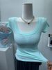 Women's Slimming Short Sleeve T-Shirt round Neck Pure Cotton Summer Style Super Flattering Busty Top the Color Is Absolutely Gorgeous Thin_ecoleips.com
