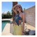 Women's Clothing Raw Edge Five Pointed Star Patch Halter Neck Vest Slimming And Age Reducing_ecoleips.com