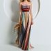 Spring Strapless Colorful Long Dress Dress 661_ecoleips.com