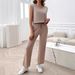 DiYun European And American Casual Vacation Slim-Fit Short-Sleeve Pants Set Women's Clothing 2025_ecoleips.com