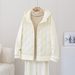 girl Quilted Korean And Japanese Simple Trendy Brand Hooded Spring Autumn Winter New Style Raglan Sleeve Patchwork Jacket_ecoleips.com