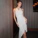 Talenza White Polka Dot Dresses Women's Summer Sexy Sleeveless Backless Ruffle Dress Fashion Print Elegant Women's Casual Dress_ecoleips.com