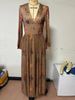 2026 European And American Women's Clothing Long-sleeved Digital Printing V-neck Long Dress Dress_ecoleips.com