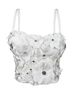 Women's Clothing Three Dimensional Flower Diamond Studded Body Shaping Tube Top For Outer Wear Suspender Bra For Women_ecoleips.com