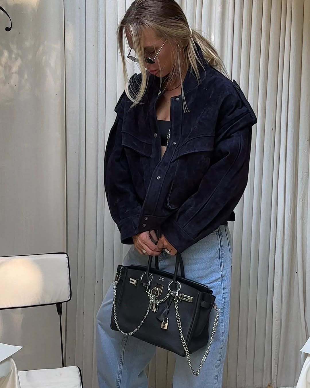 Women’s Autumn/Winter Suede Jacket – Wide Shoulder Long Sleeve Coat With Pockets | Stylish Casual & Formal Outerwear_ecoleips.com