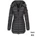 girl 2025 New Winter Korean Style Women's Jacket Mid-Length Slim Fit Warm Down Cotton Coat Black_ecoleips.com