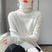 K Women's New High Neck Knitted Sweater With Slim Fit As The Base Layer, Soft And Sticky Pile Neck Sweater. No Necklaces Or Other Accessories_ecoleips.com