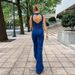 Women's Clothing Summer New Slim Fit Fashion Sleeveless Backless High Waist Flared Denim Jumpsuit_ecoleips.com