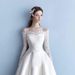 Women's Clothing Floor Length Wedding Dress New Summer Wedding Light Main Wedding Dress Lace Satin Trailing_ecoleips.com